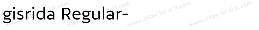 gisrida Regular字体转换